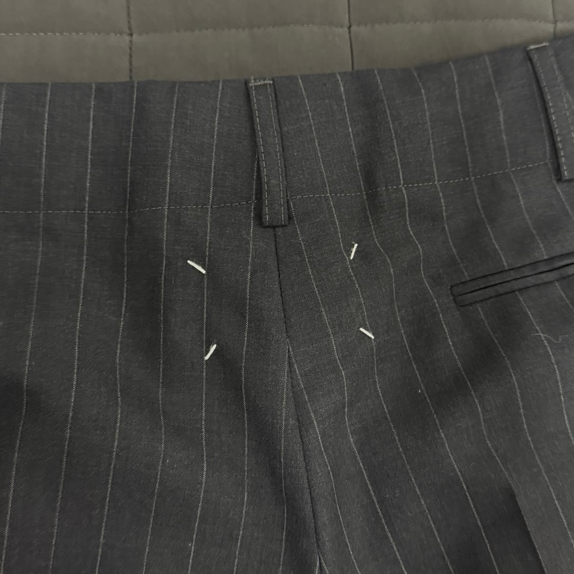 메종 마르지엘라 그레이 스트라이프 울 슬랙스 50 사이즈 새상품 상품이미지3