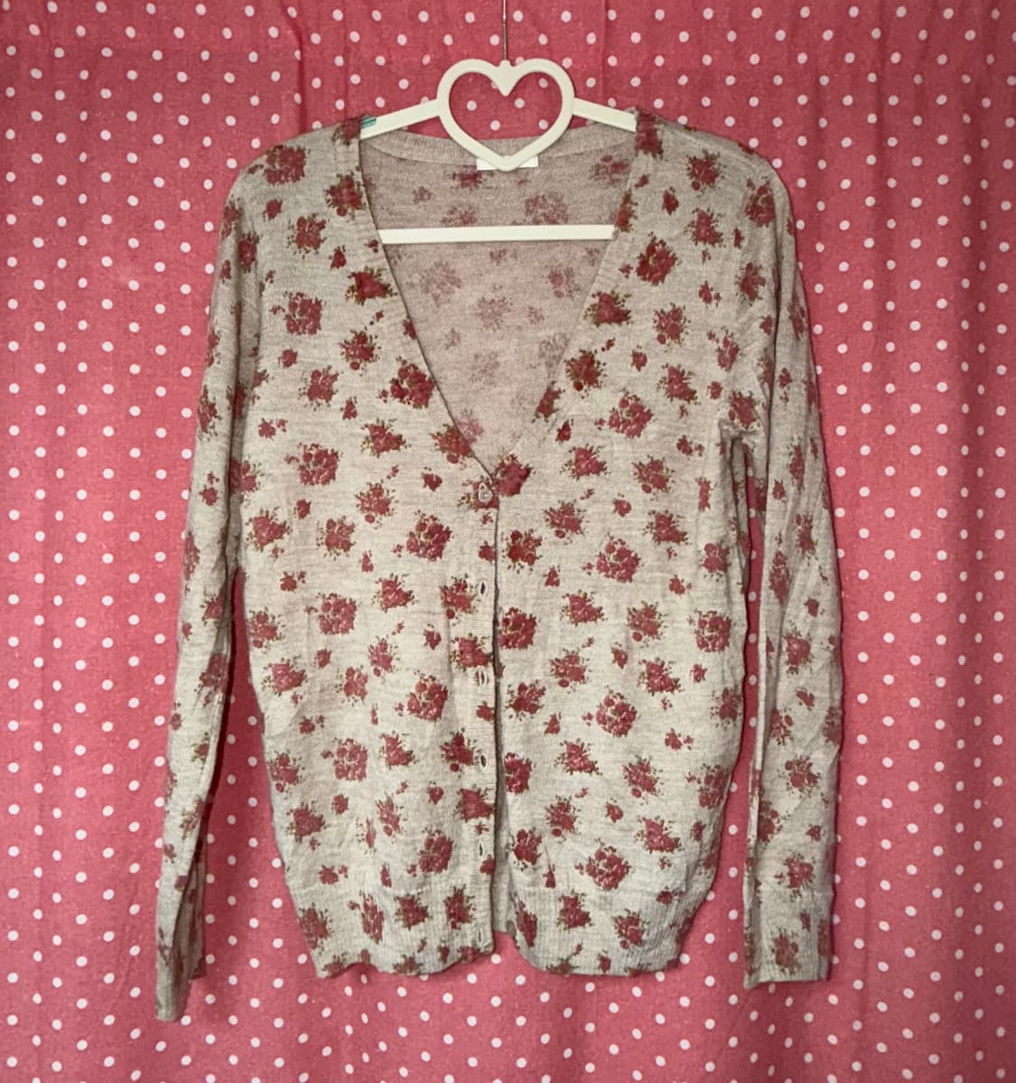 [Comfort basic] 플라워 패턴 가디건  상품이미지1