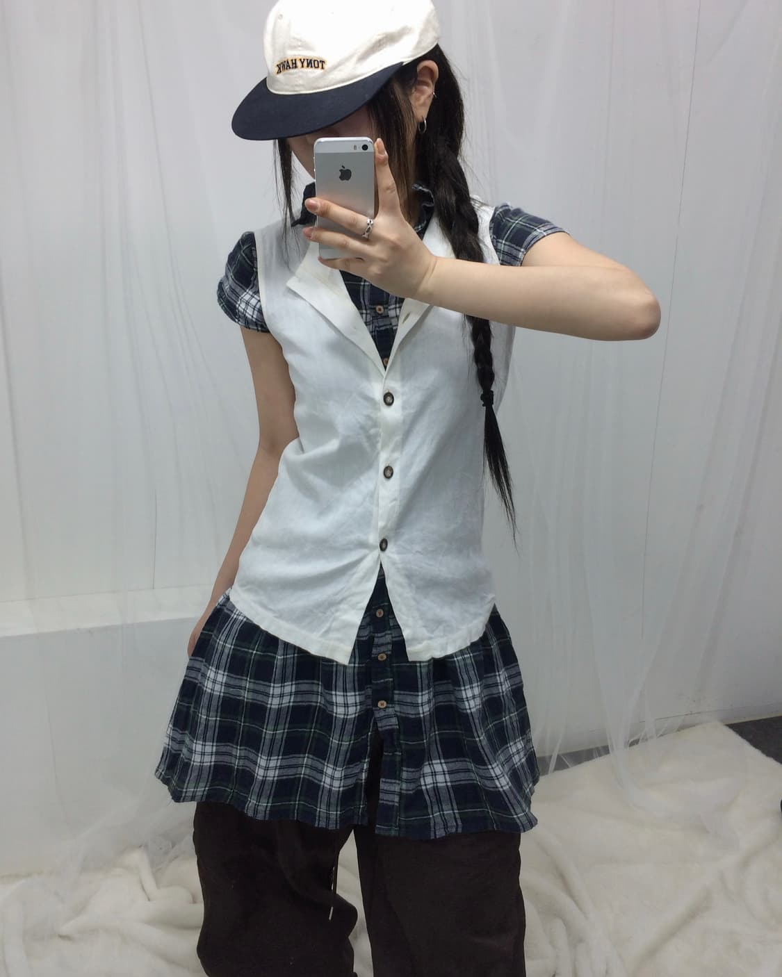 데일리 체크 브라운 모리 세트 상품이미지3