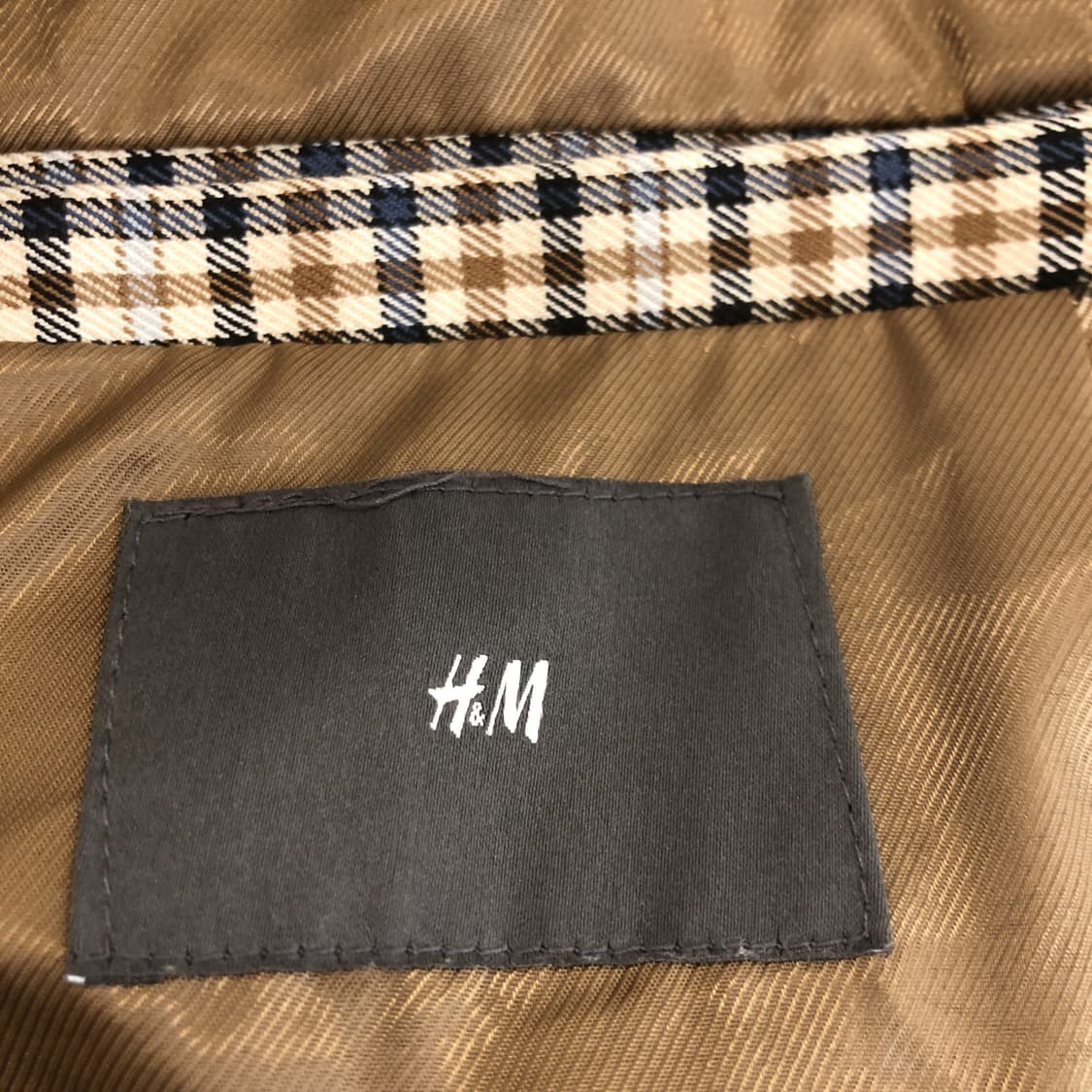 H&M 흐앤므 트렌치맥코트 XL  상품이미지7