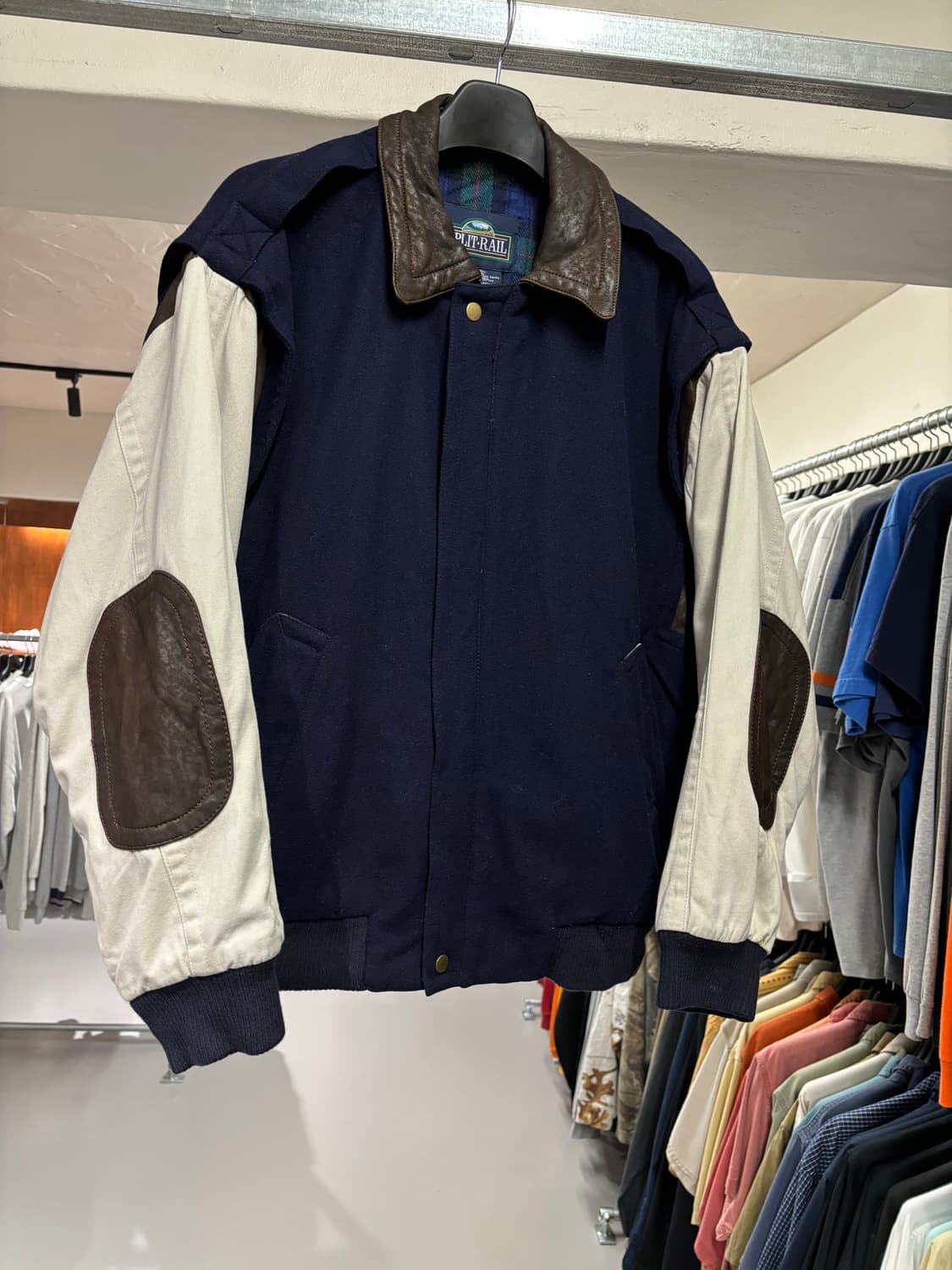 빈티지 울 가죽 패치 90's 빈티지 자켓   상품이미지6