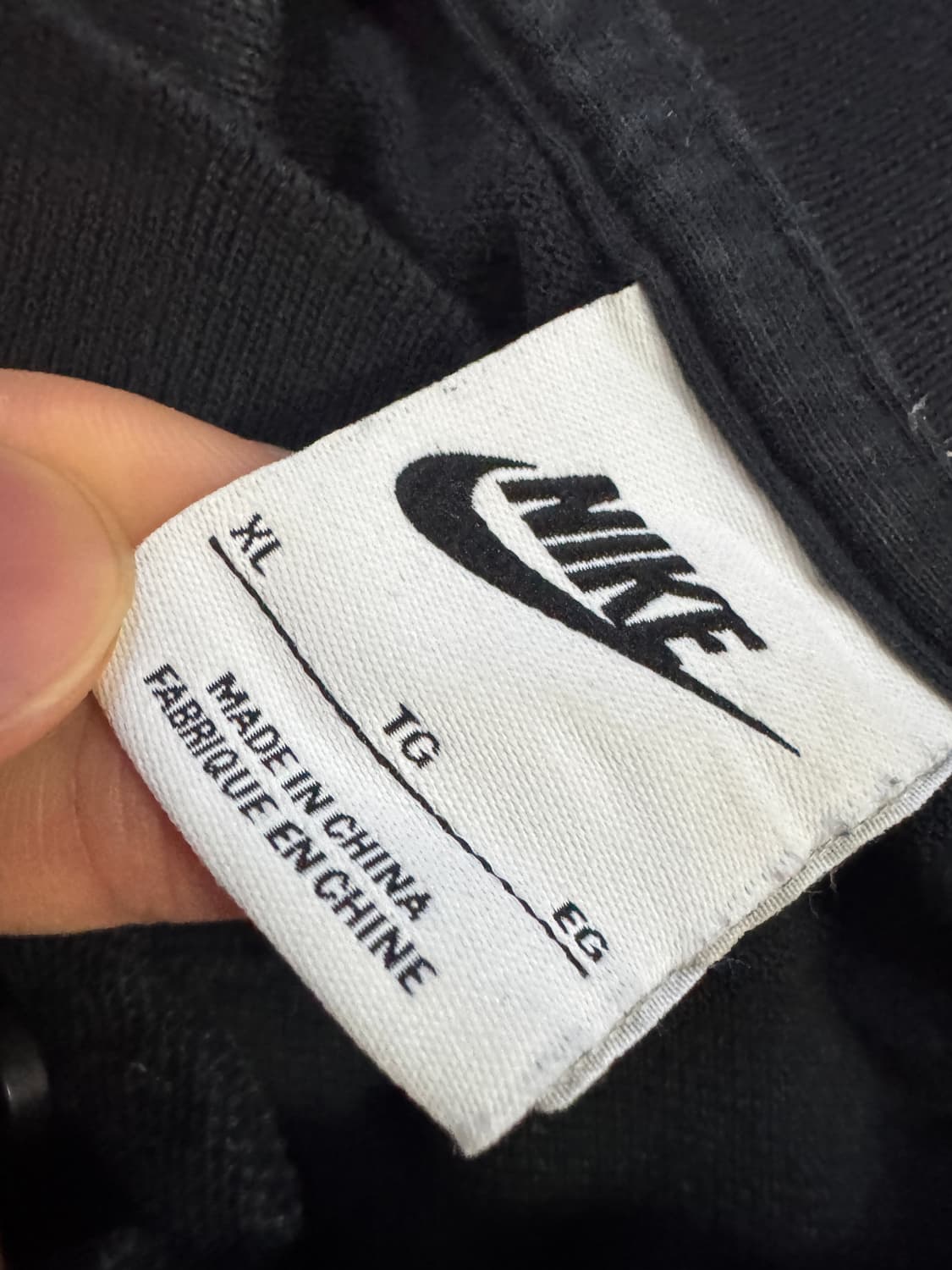 나이키 Nike 기본 로고 반팔 카라 티셔츠 블랙 L ~ XL 상품이미지4