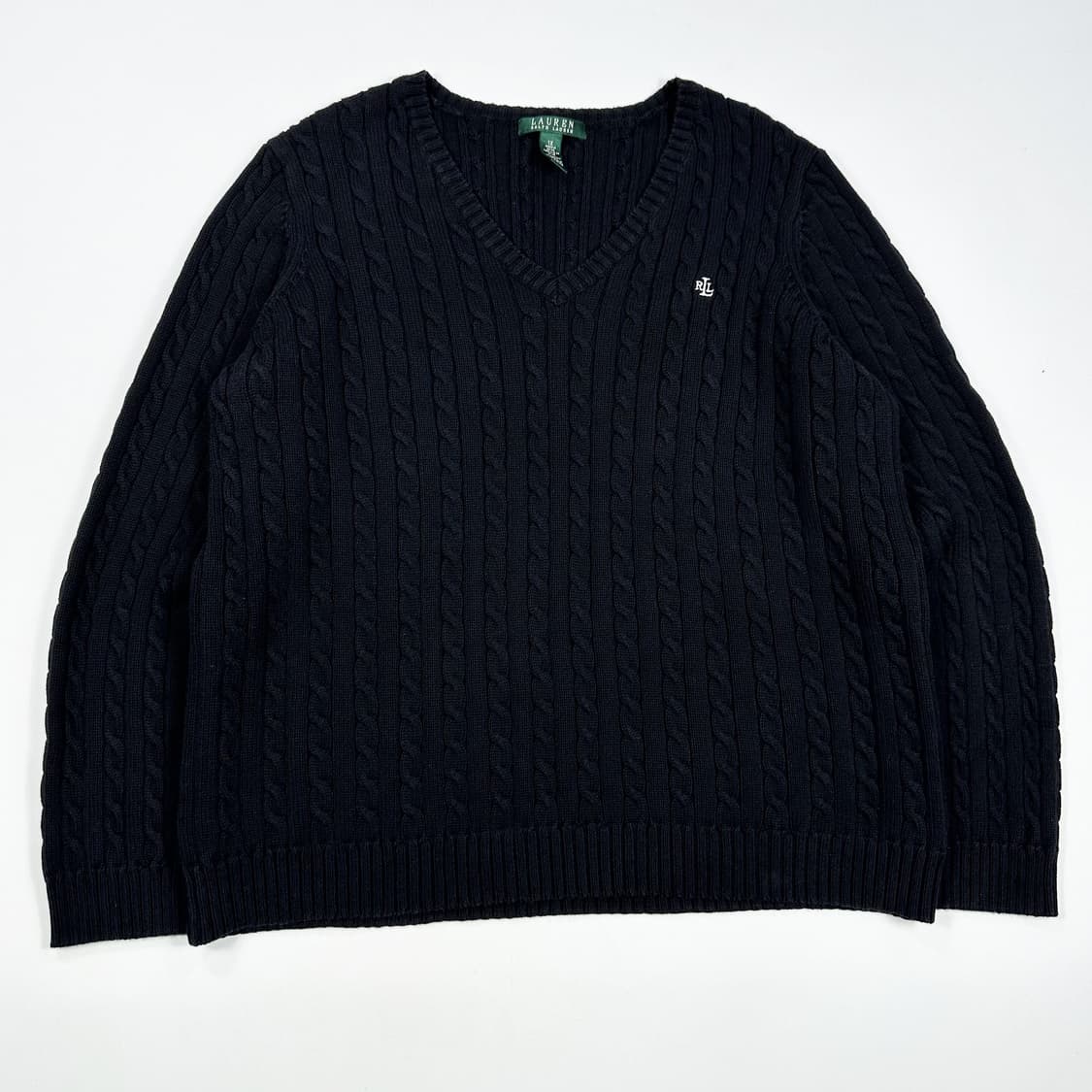 폴로 랄프로렌 RL 클래식 블랙 케이블니트 (XL 여성추천) 상품이미지2