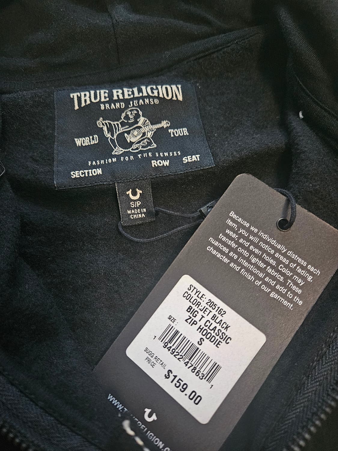 [새제품] 트루 릴리젼 big t 후드집업 상품이미지4