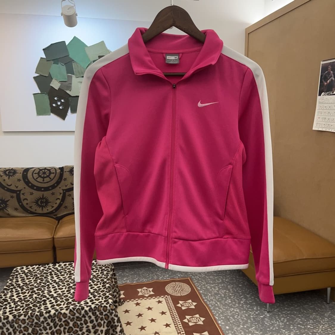 나이키 대장급 Y2K 키치 핫핑크 져지 집업 M C08846 상품이미지3
