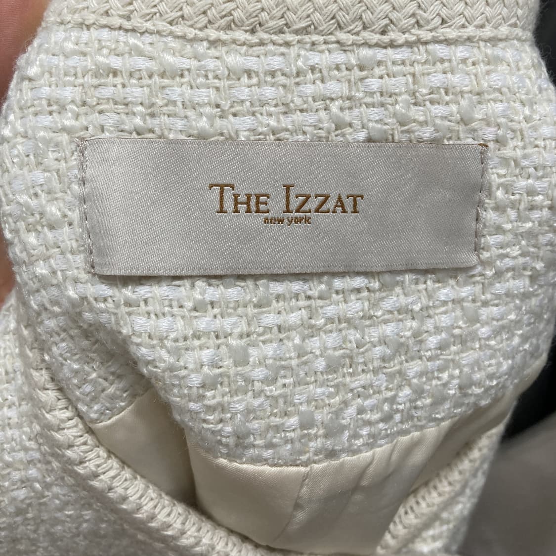 더아이잗 라운드 브레이드 울 크롭 재킷 90  상품이미지4