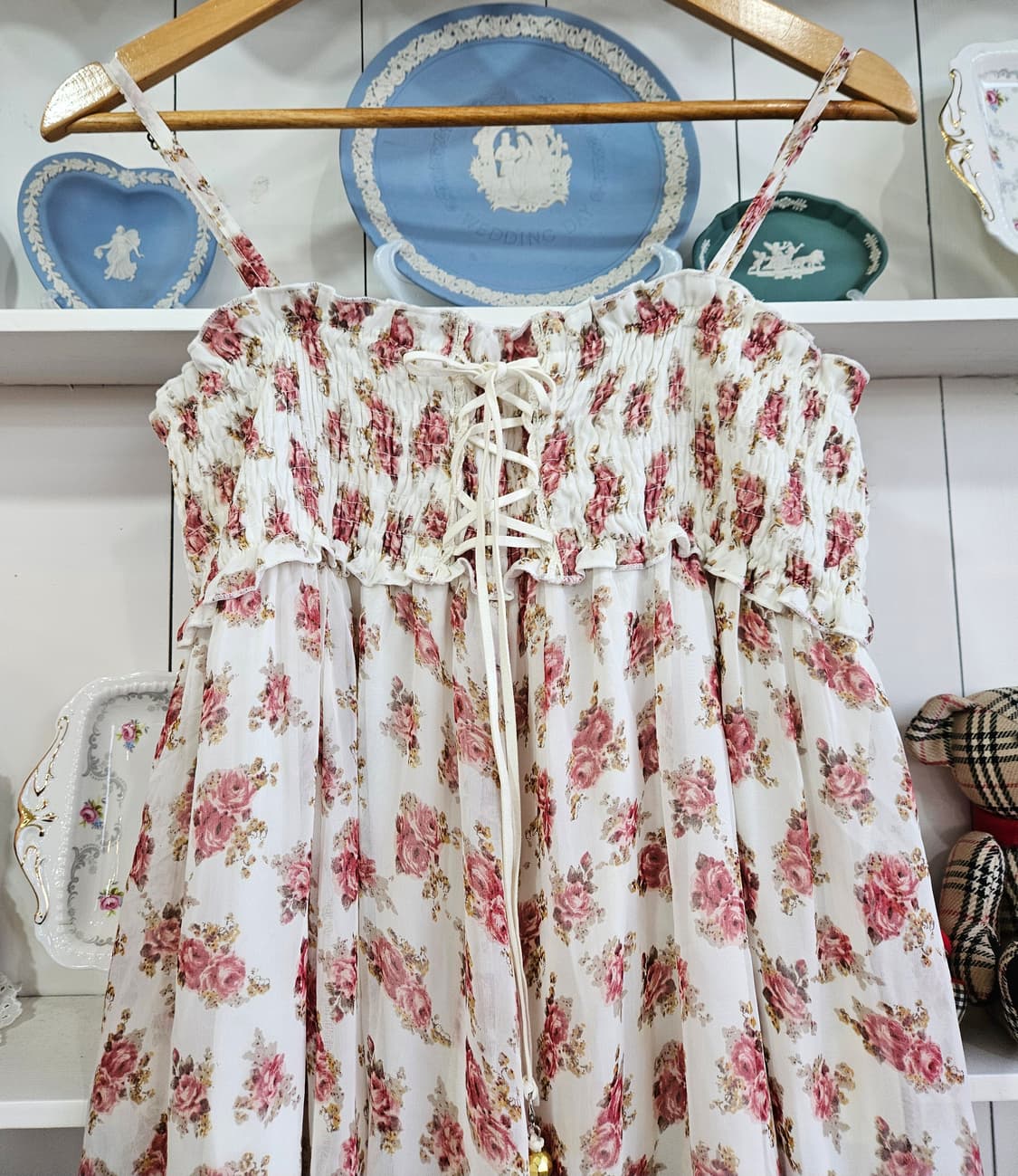 플라워 레이스 2way 뷔스티에 원피스 상품이미지5