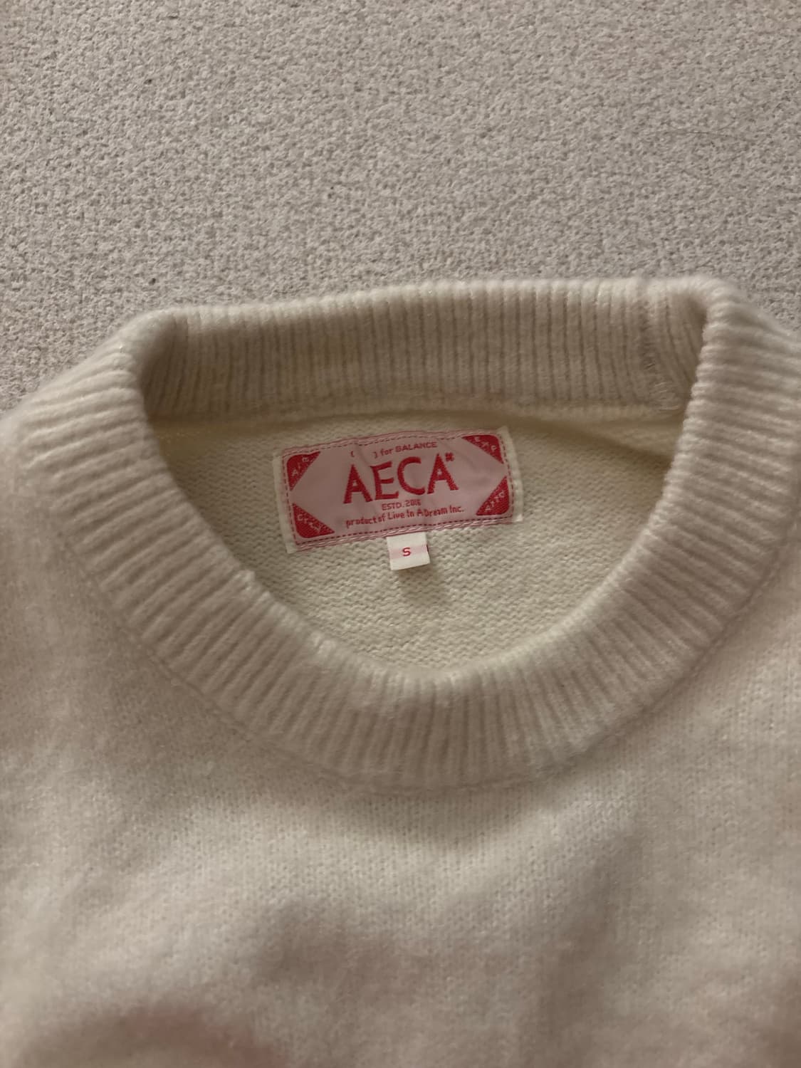 AECA 에이카화이트 LOVE DOODLE KNIT S 상품이미지2