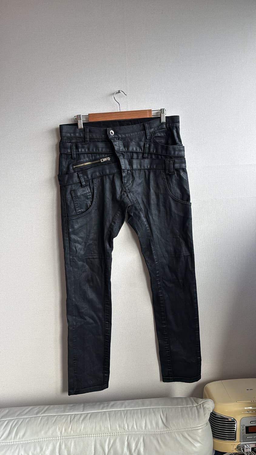 Vtg 오피움 레더 코팅 진 상품이미지3