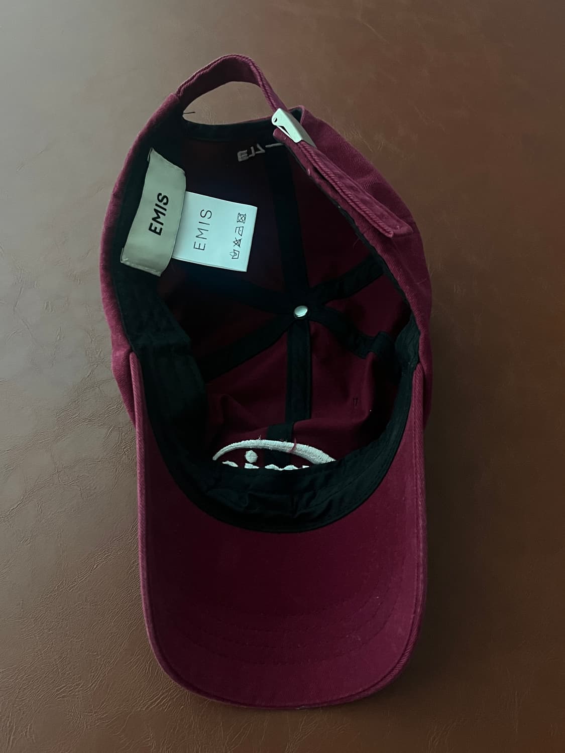 이미스 버건디 캡 상품이미지3