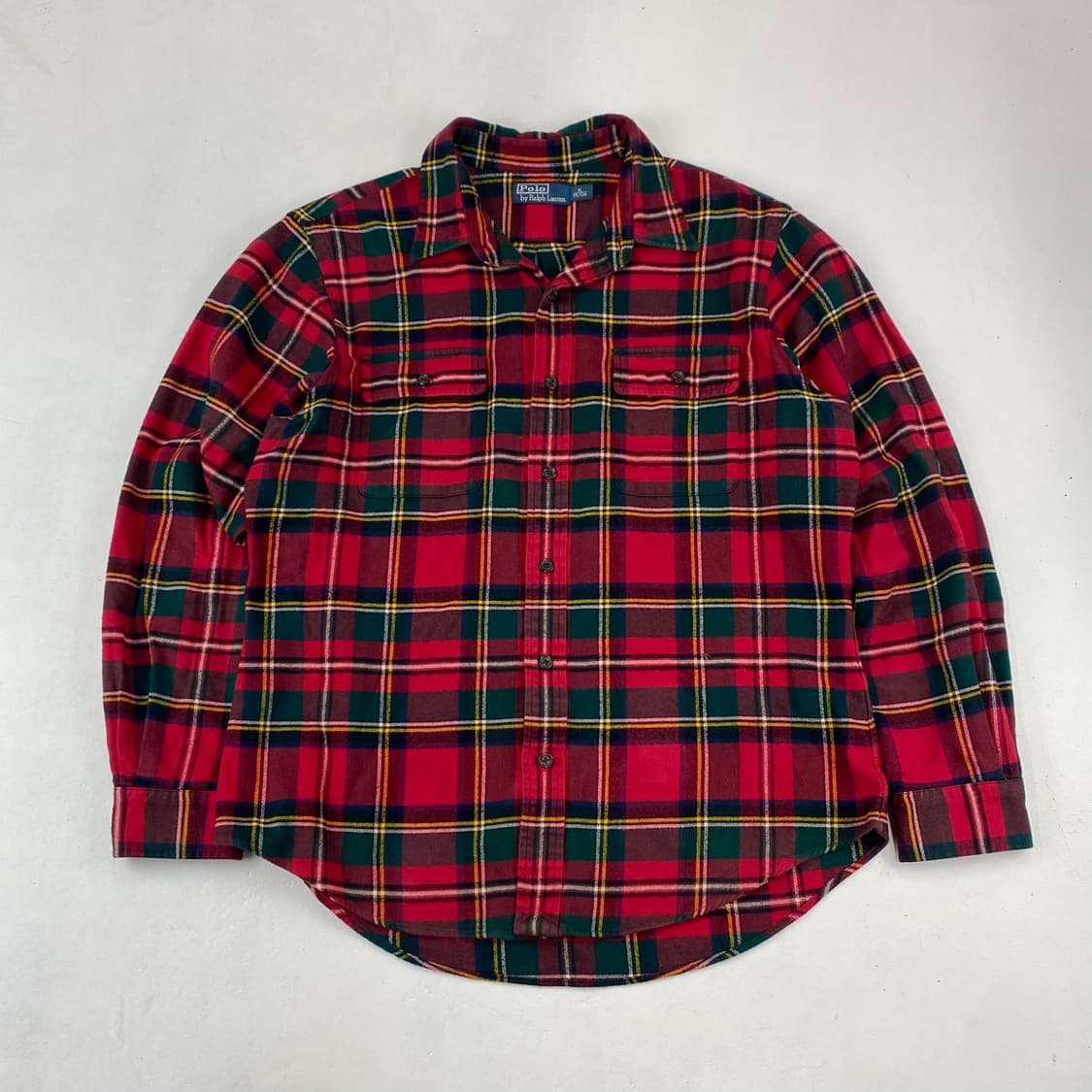 폴로 엘보우 디테일 체크 플란넬 셔츠 (100) 상품이미지2