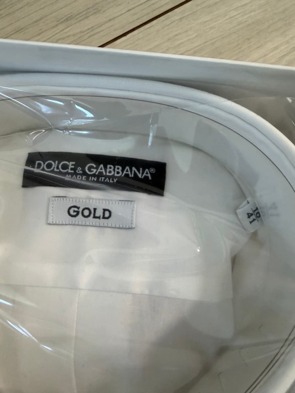 돌체앤가바나 화이트 골드  셔츠 DG 로고 41 상품이미지5