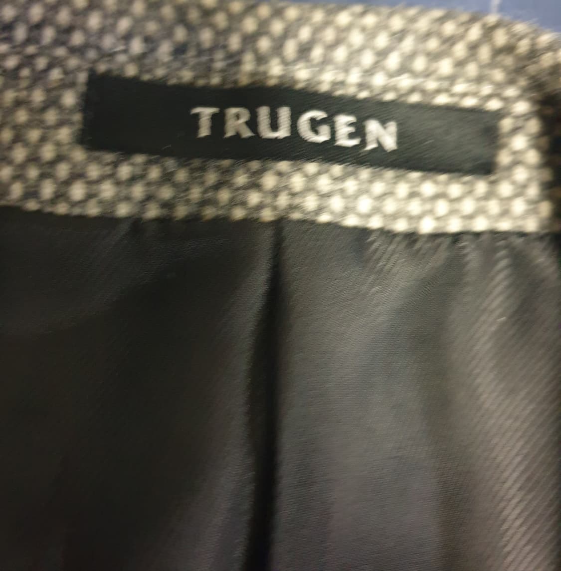 (빈티지) 트루젠 슬림핏 앙고라 혼방 클래식 울 블레이저 그레이(100) 상품이미지4