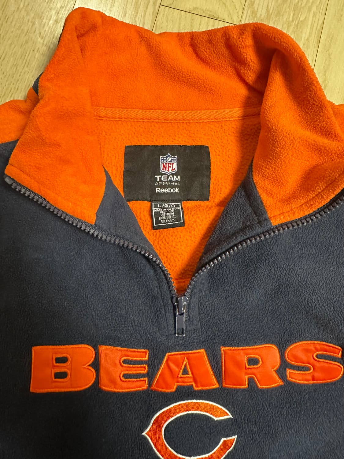 리복 NFL 시카고 베어스 후리스 아노락 플리스 상품이미지2