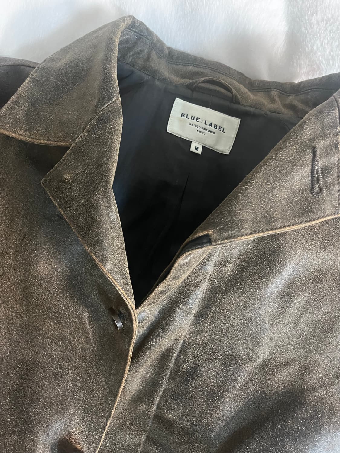 일본 빈티지 레더 블레이저 자켓 상품이미지2