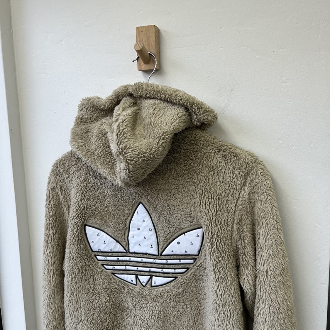 15674 - 아디다스 빅로고 플리스 후드 집업 상품이미지4