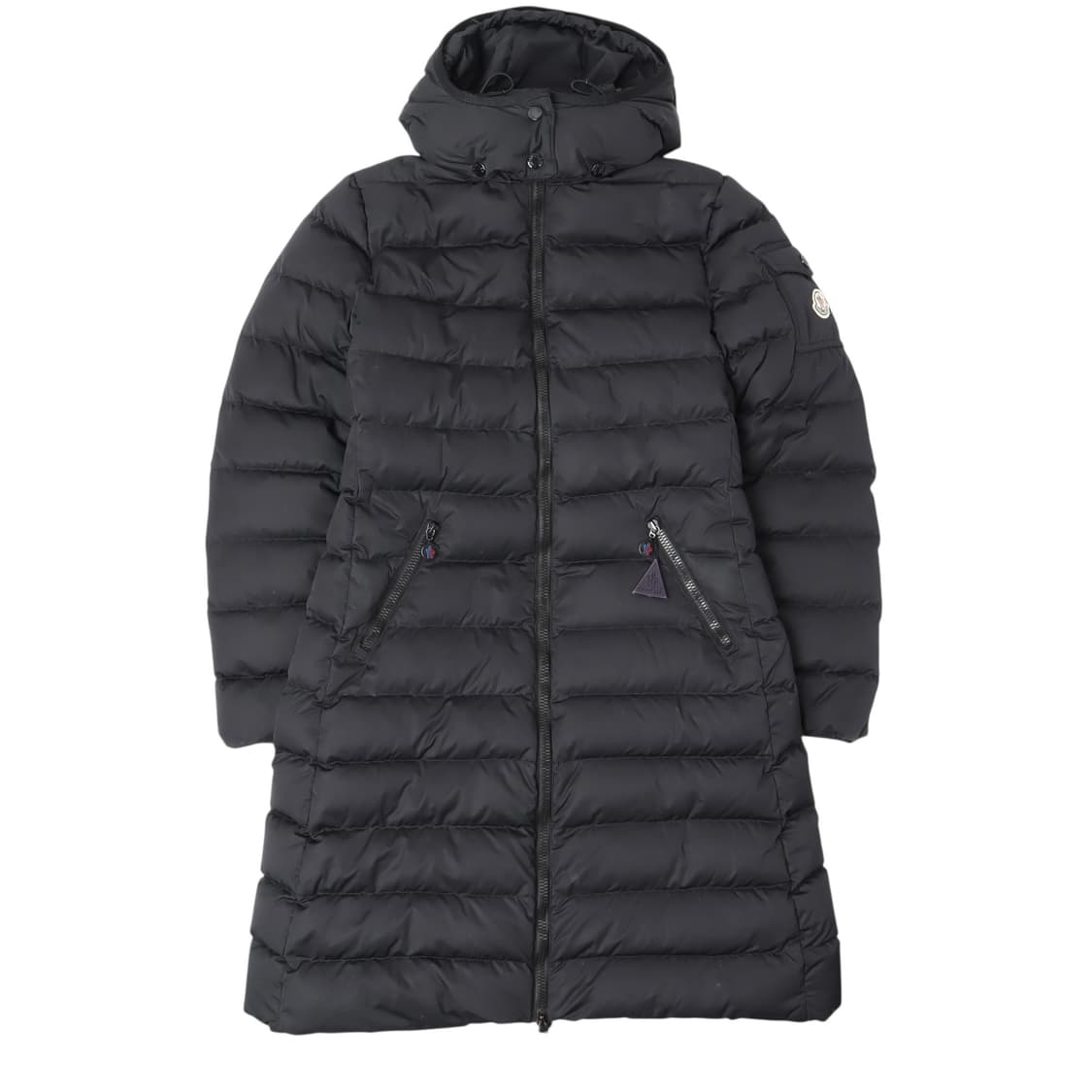 몽클레어 블랙 모카맷 미드 롱패딩 상품이미지1