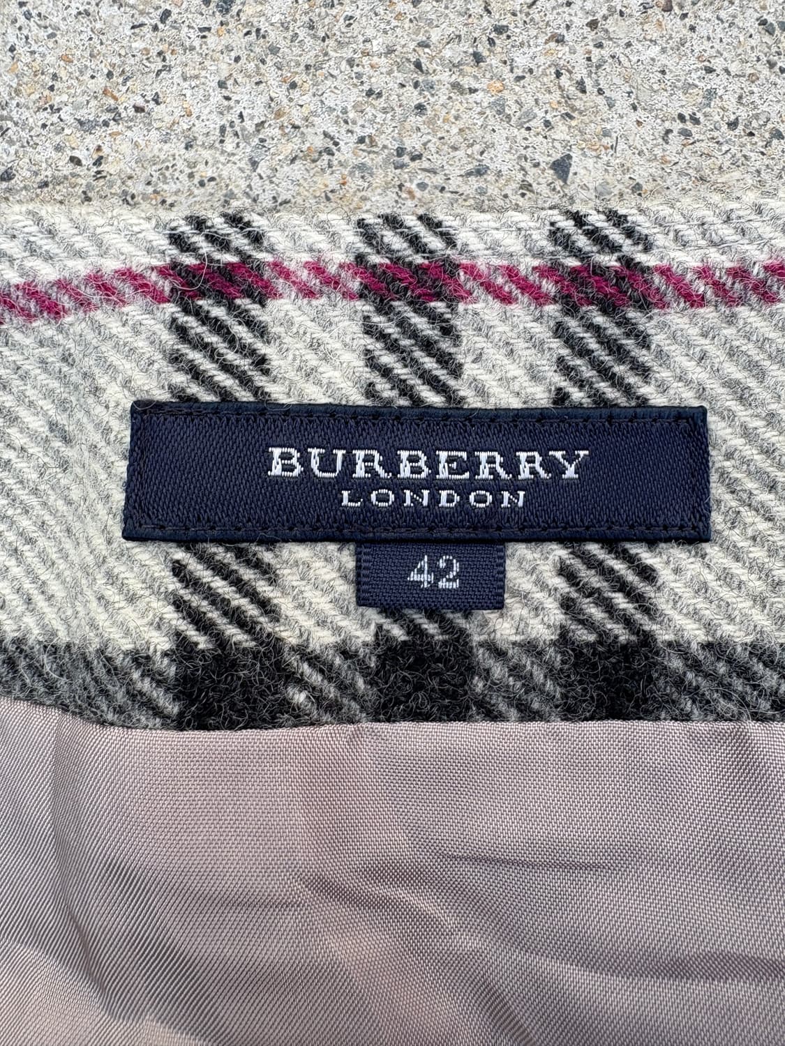 버버리 울& 알파카 스커트 상품이미지4