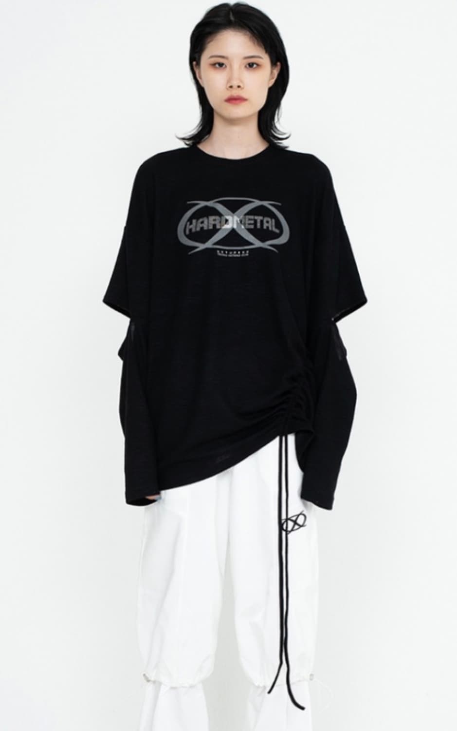 셋업이엑스이 SLEEVE SLIT T-SHIRT 상품이미지3