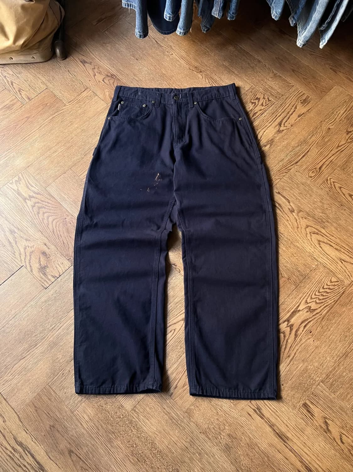 [33]칼하트 USA 미드나잇 네이비 싱글니 워크팬츠 상품이미지1