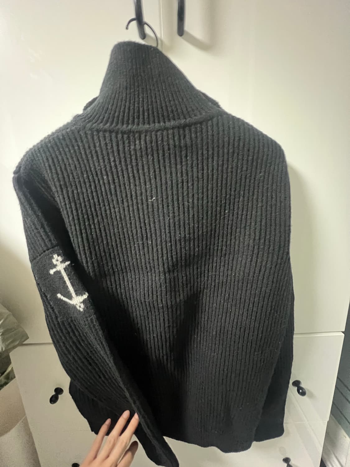 건지울른스 셔틀랜드 울 집업 가디건 상품이미지5