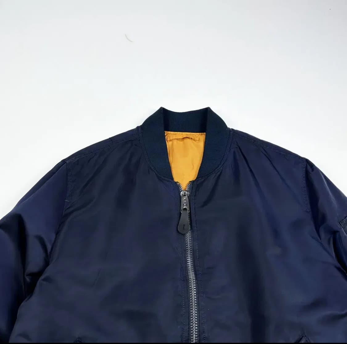 알파인더스트리 베이직 MA-1 항공점퍼 네이비 상품이미지2