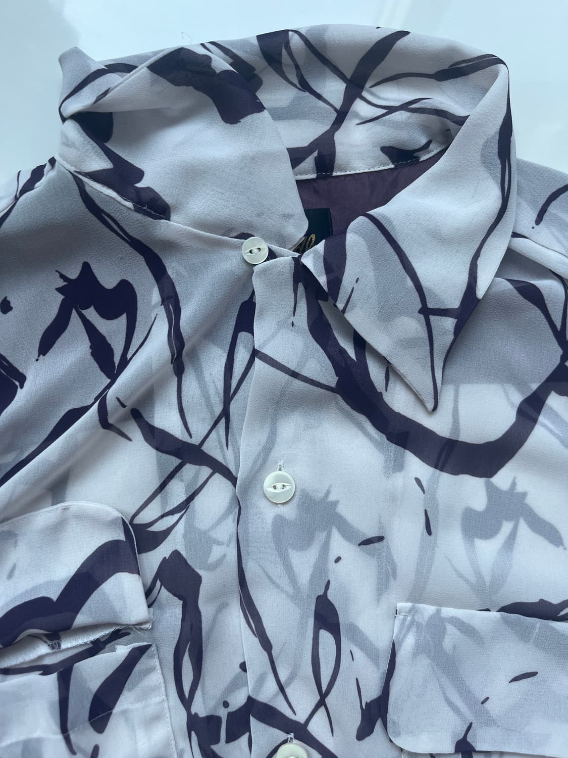 니들스 오픈카라 패턴 셔츠 상품이미지2