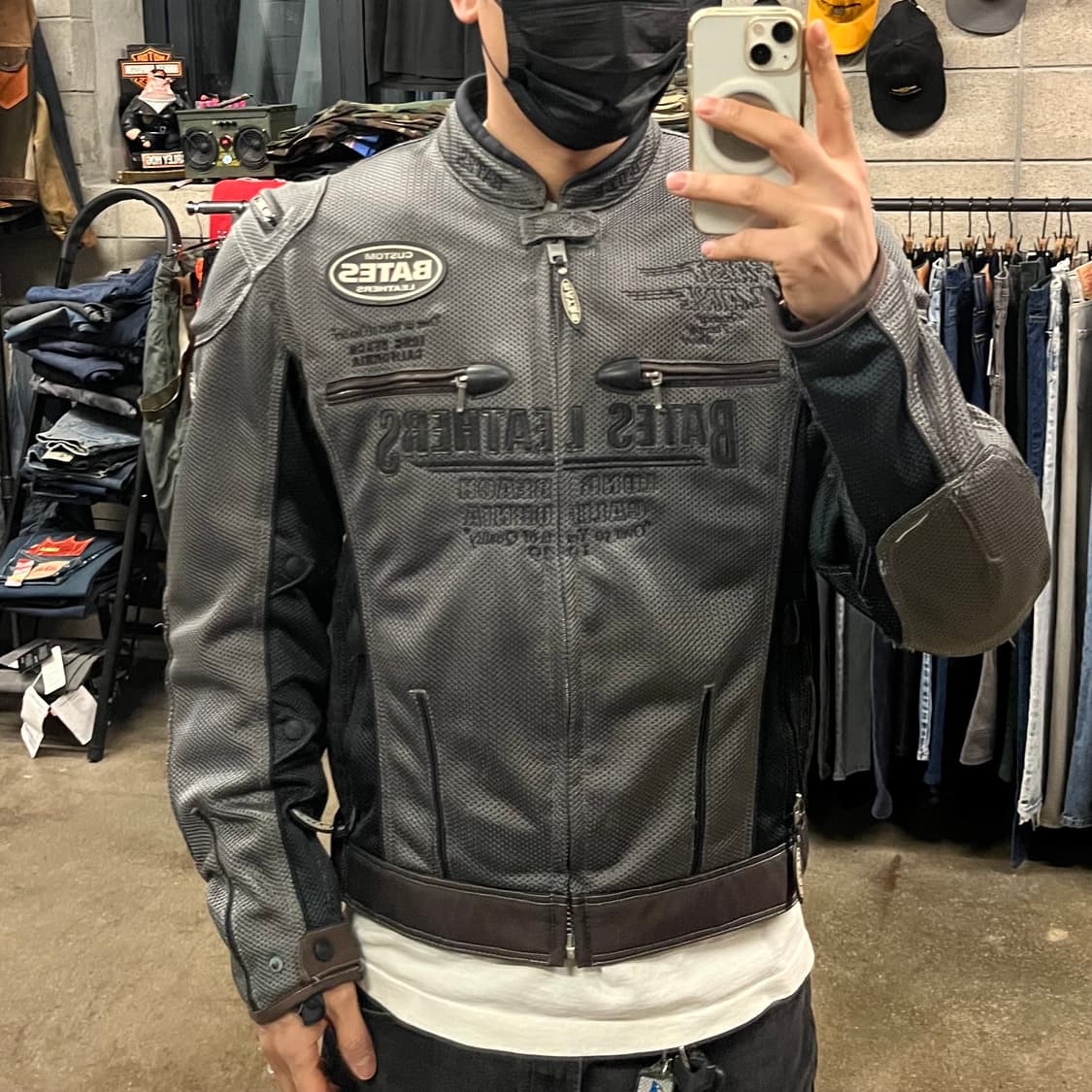 베이츠 레더 바이크 자켓 (105) 상품이미지8