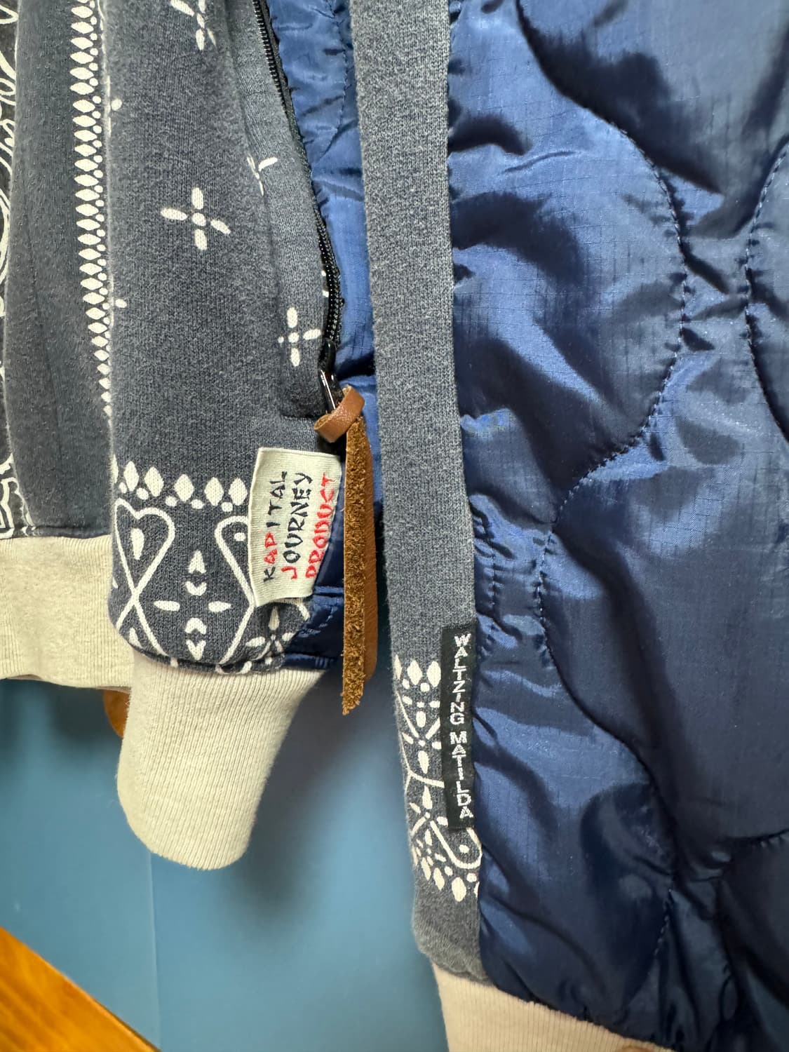 캐피탈 플리스 반다나 비부악 후드집업 블랙[4] 상품이미지3