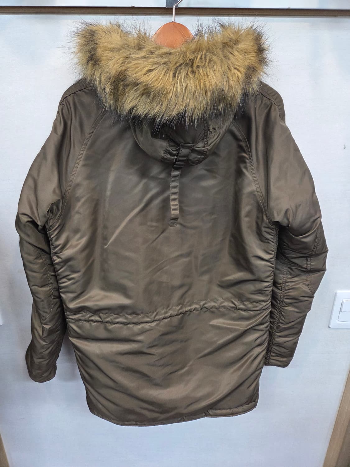 알파인더스트리 퍼 파카 패딩 m 브라운  상품이미지2