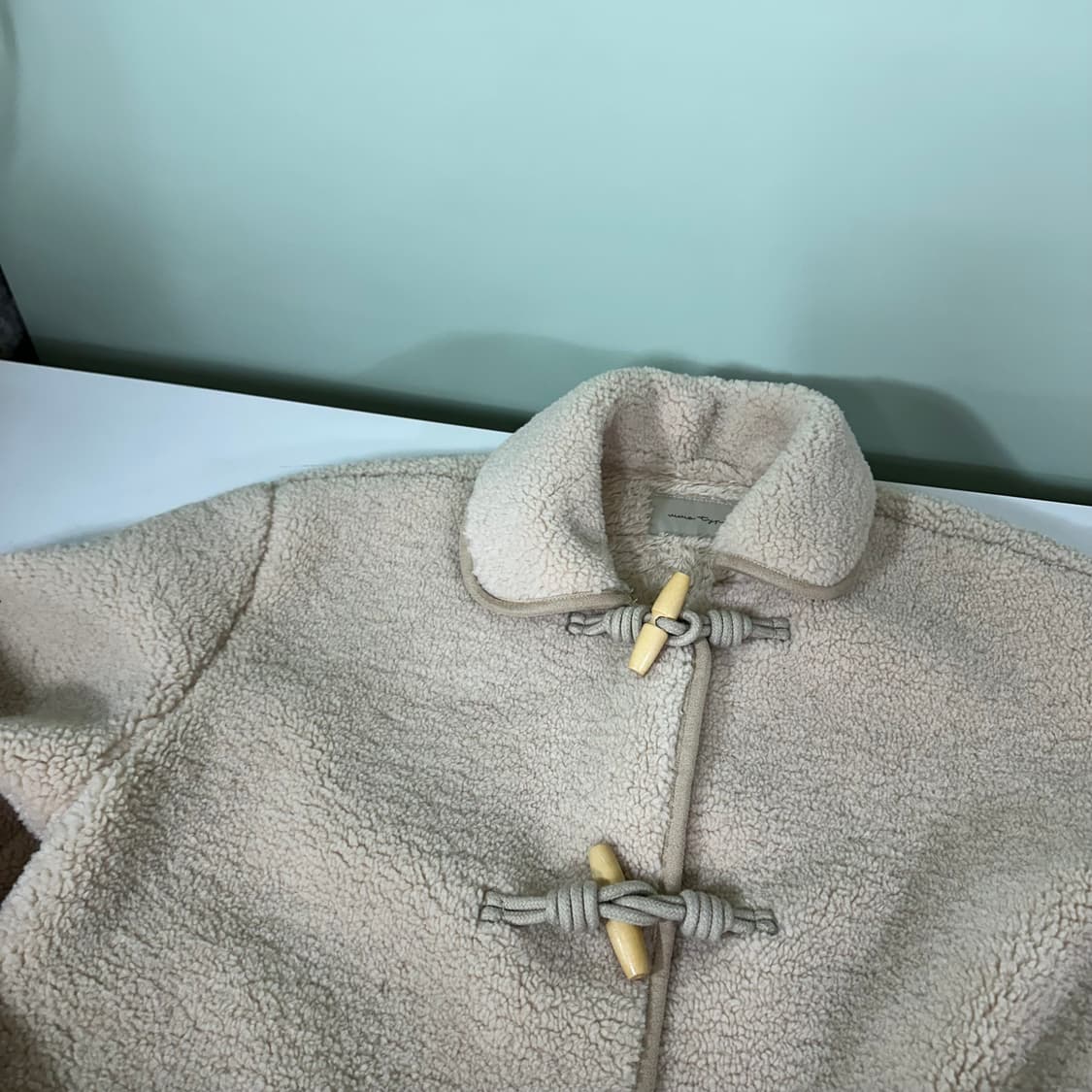 우먼FREE VTG 아이보리 떡볶이 후리스 가디건 상품이미지2