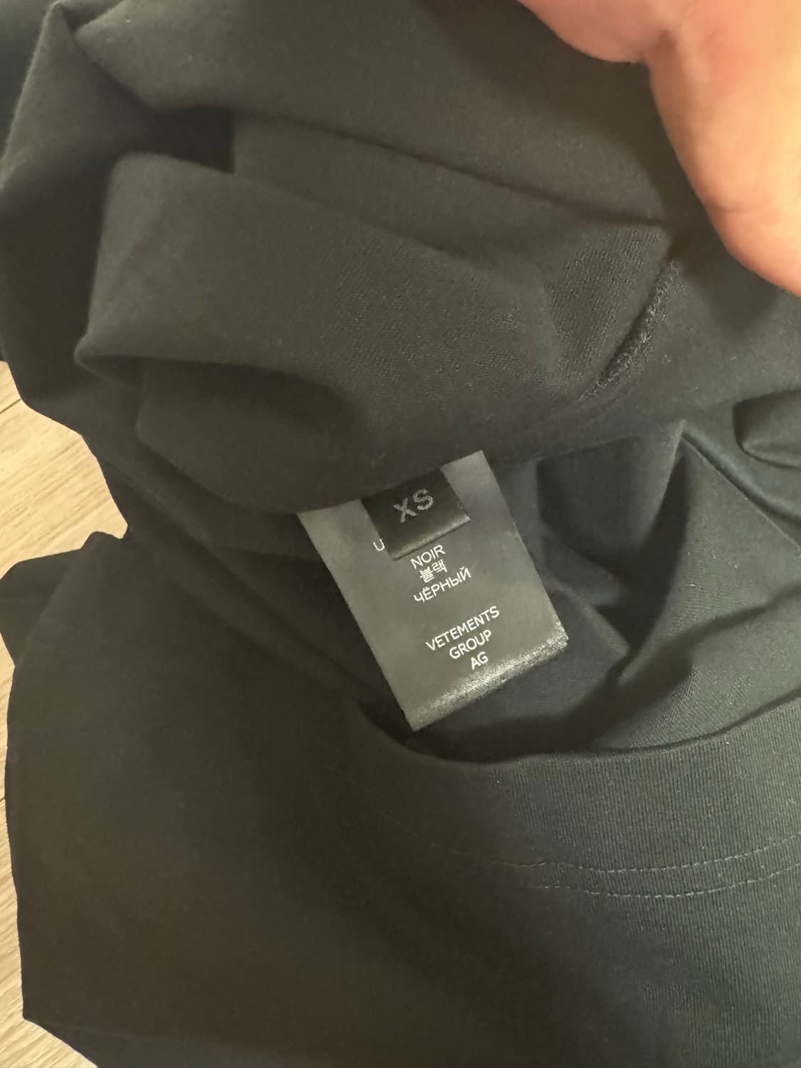 Vetements 베트멍 아나키 롱슬리브 티셔츠 xs 상품이미지5