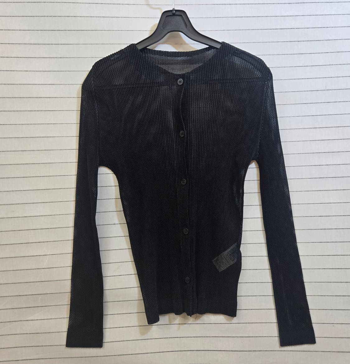 St. John 블랙 시스루 가디건 M 상품이미지1