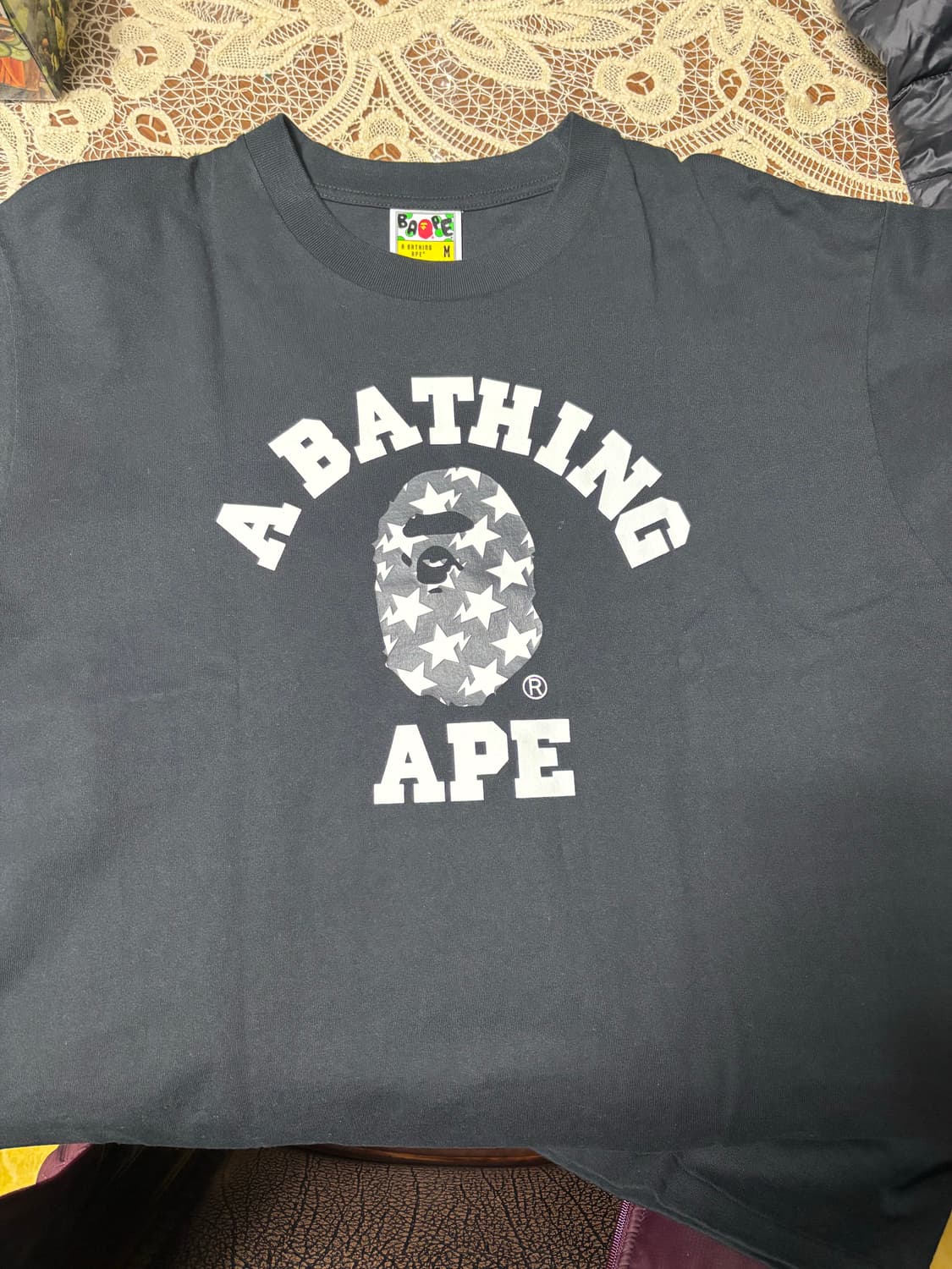 베이프 컬리지 스타 헤드 반팔 상품이미지1