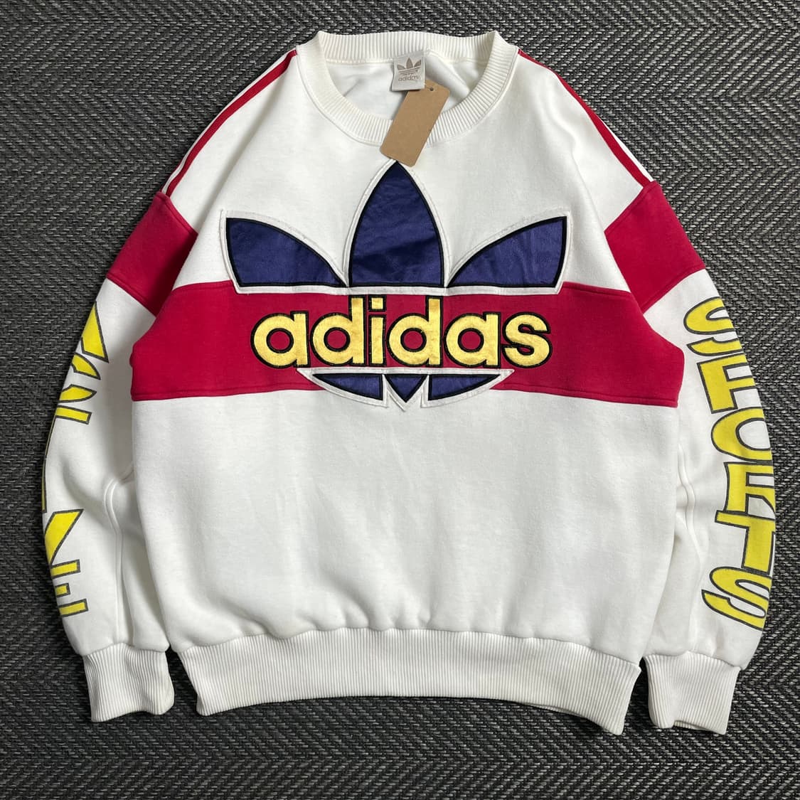 90s 아디다스 빅로고 레트로 박시핏 스웻 셔츠o 4453 상품이미지1
