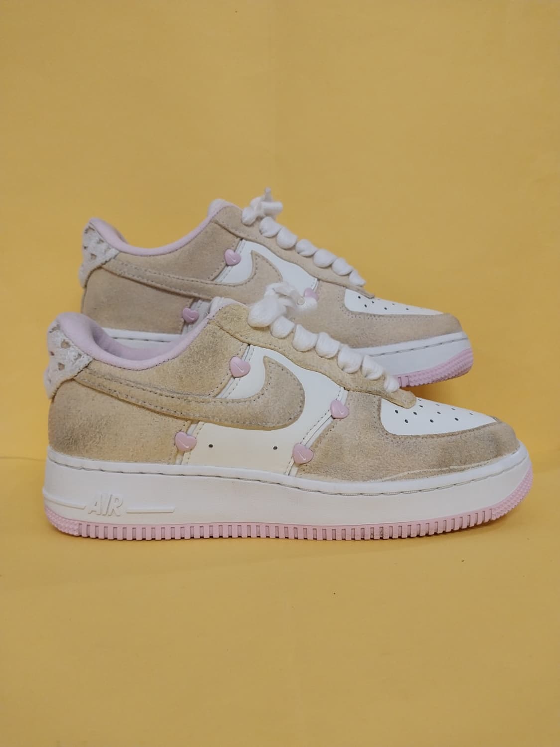 여성 나이키 에어포스1 발렌타인데이 핑크 폼 운동화 (245) 상품이미지3