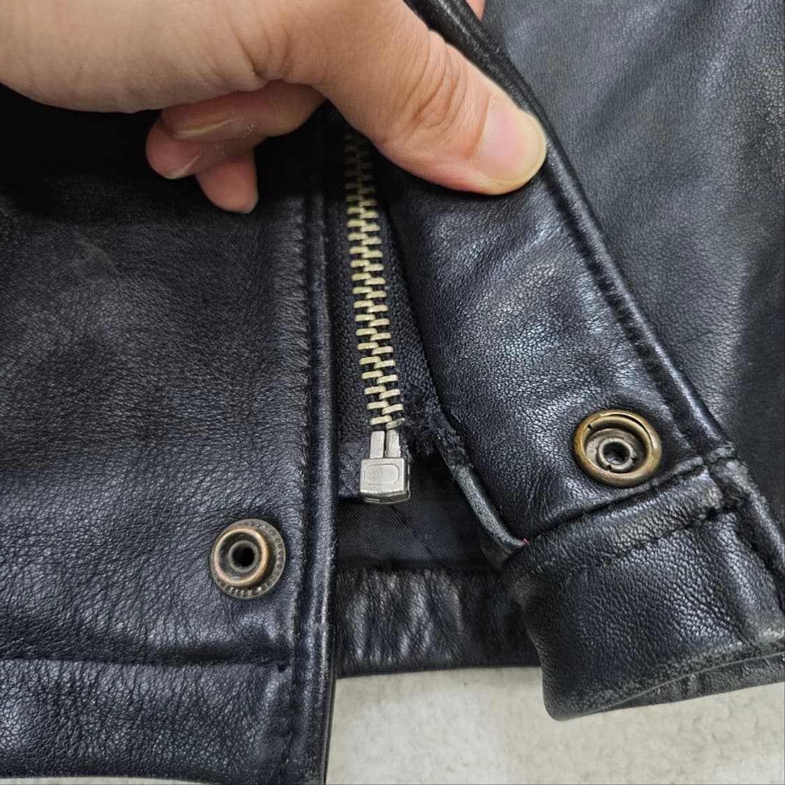 90s 조니 블레이즈 레더 자켓 XXL 상품이미지10