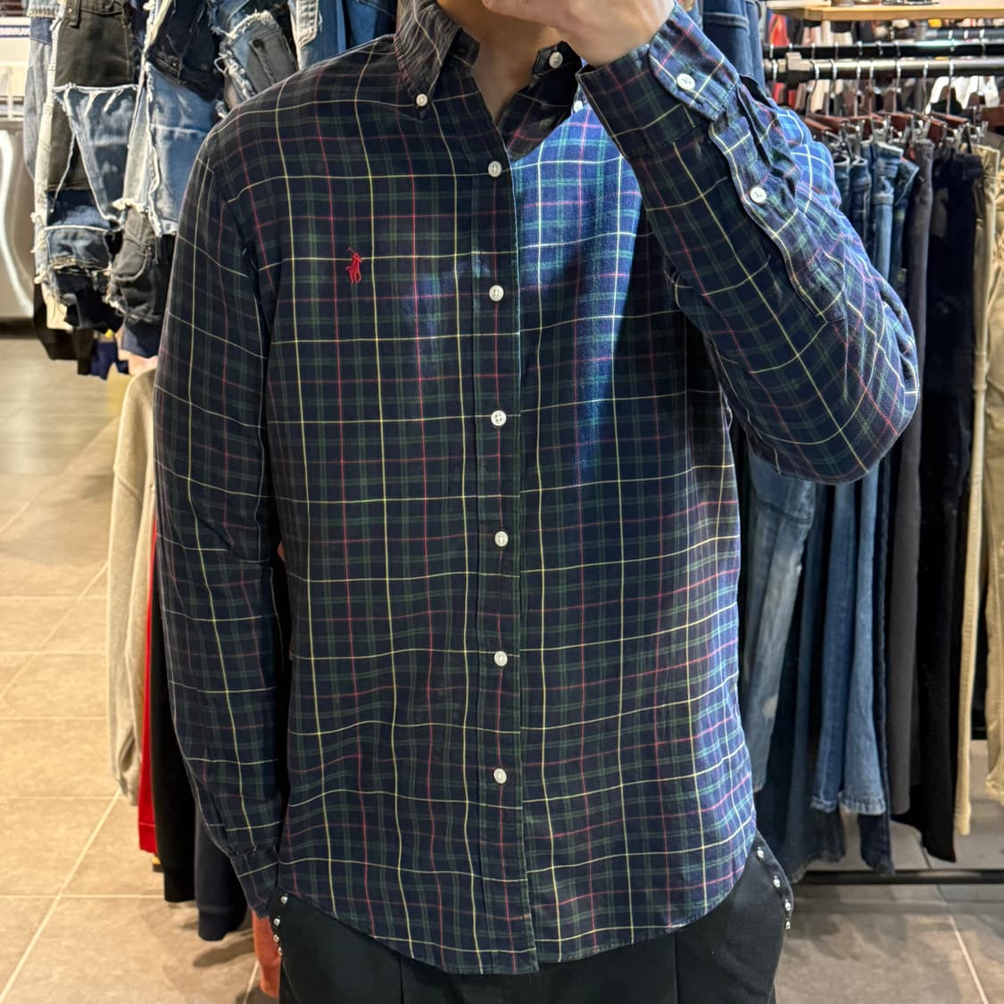 [NO.9] POLO 폴로 랄프로렌 타탄 체크 셔츠 상품이미지1