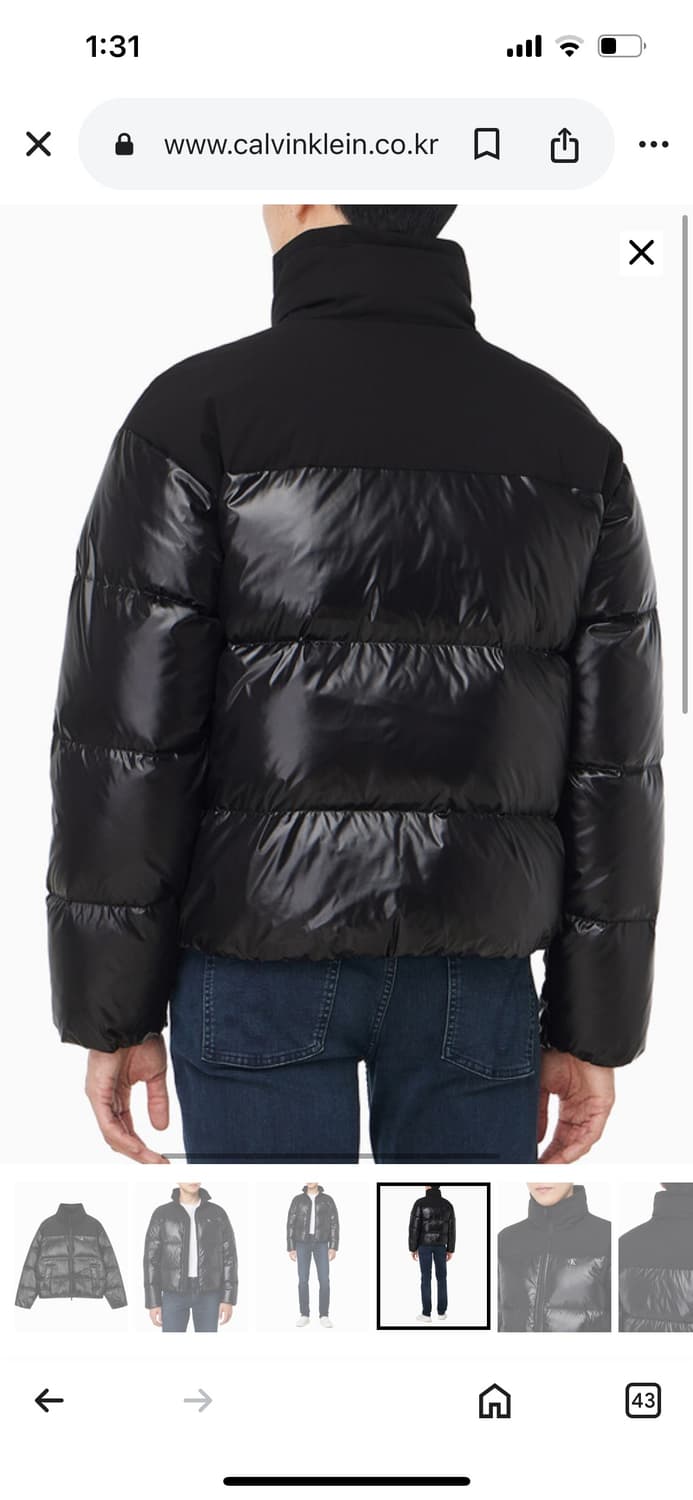켈빈클라인 유광패딩 상품이미지2