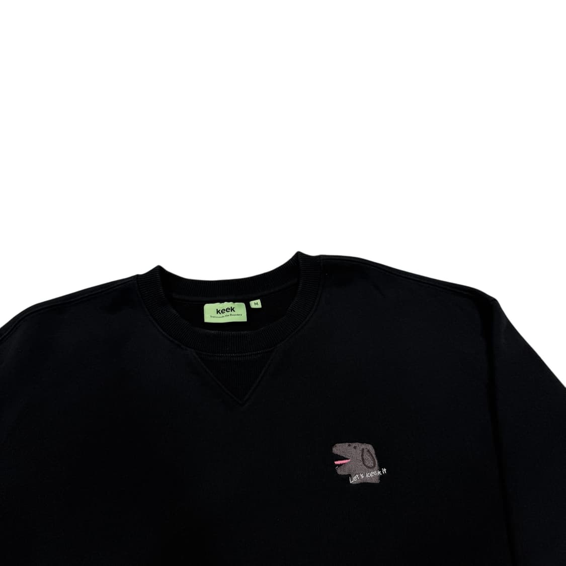 KEEK 키크 더기 맨투맨 블랙 M 상품이미지2
