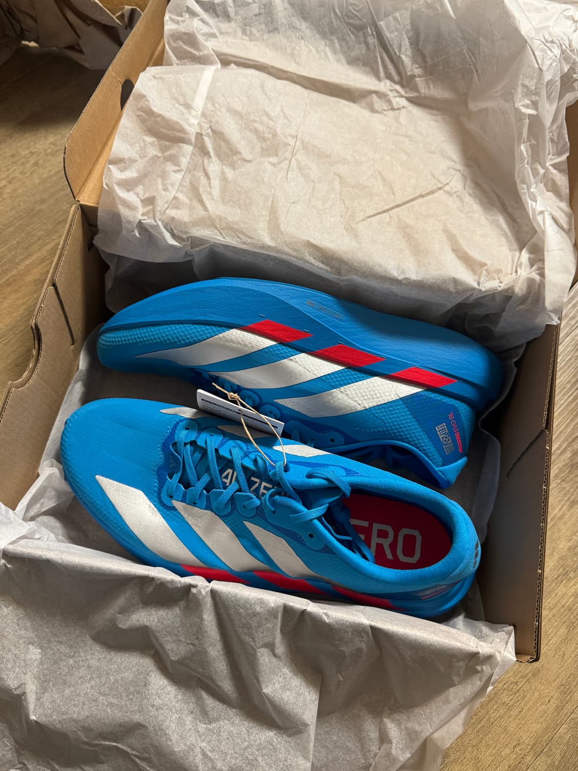 아디다스 아디제로 에보슬 evo sl 에키덴 우븐 솔라 블루 실버 메탈릭 상품이미지1