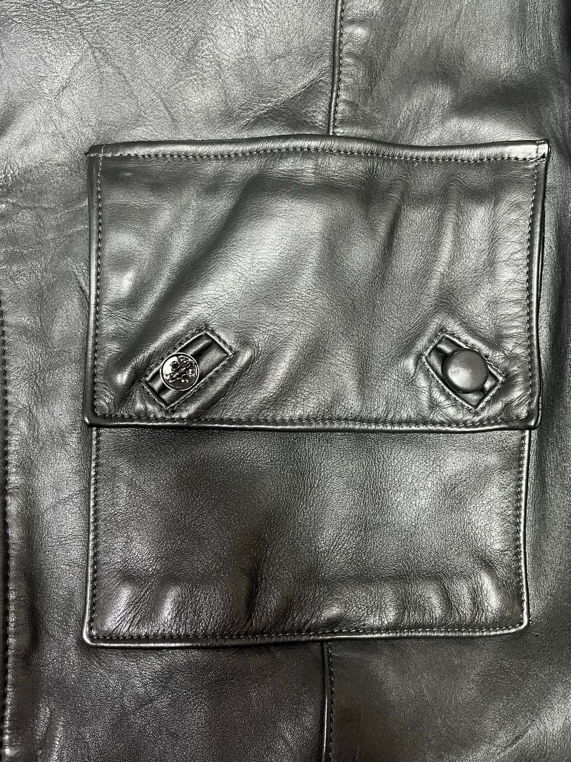 70's vanson 스웨덴 모터사이클 레더 자켓 상품이미지4