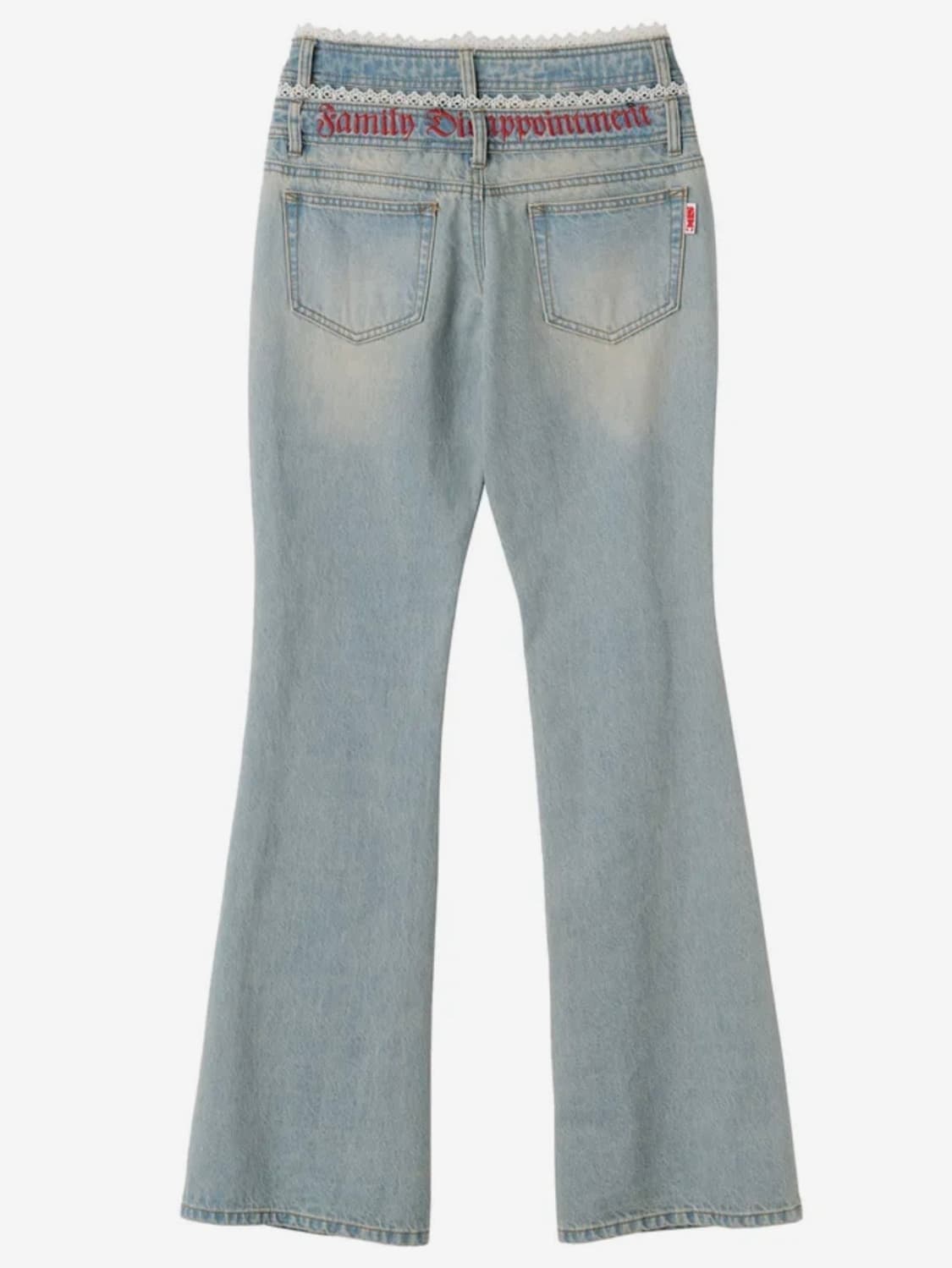 스컬프터 더블 웨이스트 부츠컷 데님 빈티지 아이스 상품이미지3