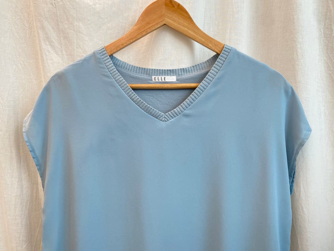 ELLE 스카이블루 민소매블라우스(M) 상품이미지3
