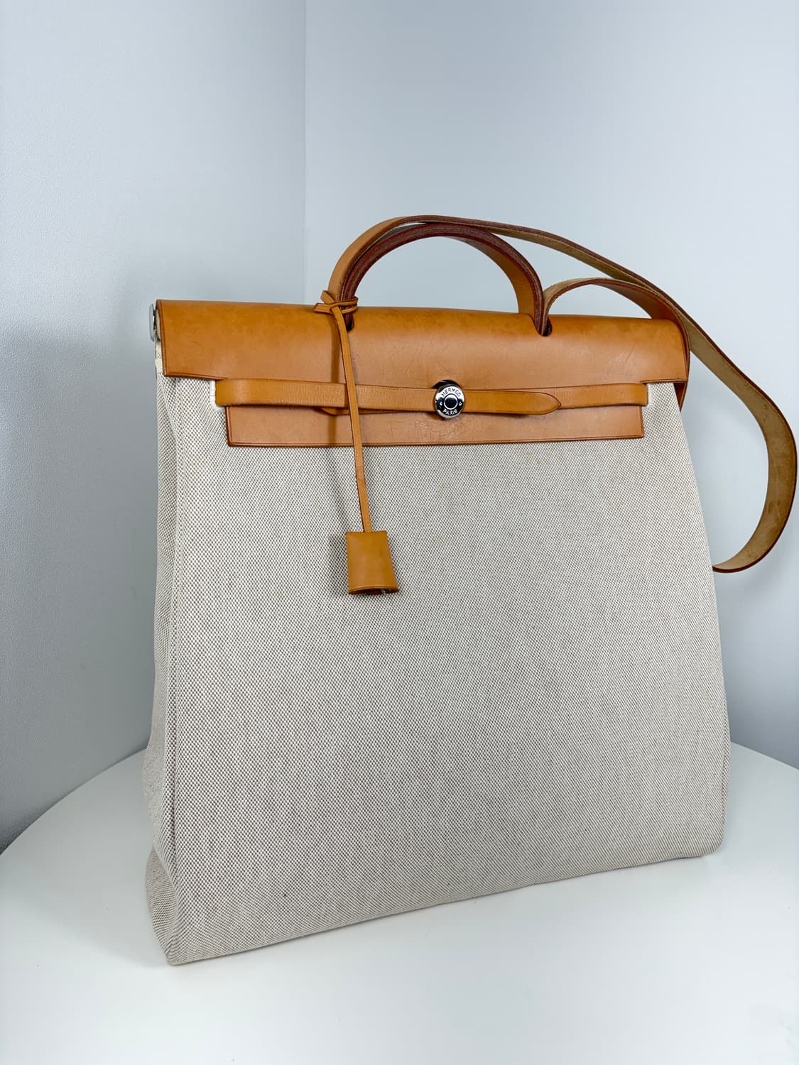 에르메스 에르백39 캔버스 아이보리 숄더백 상품이미지2