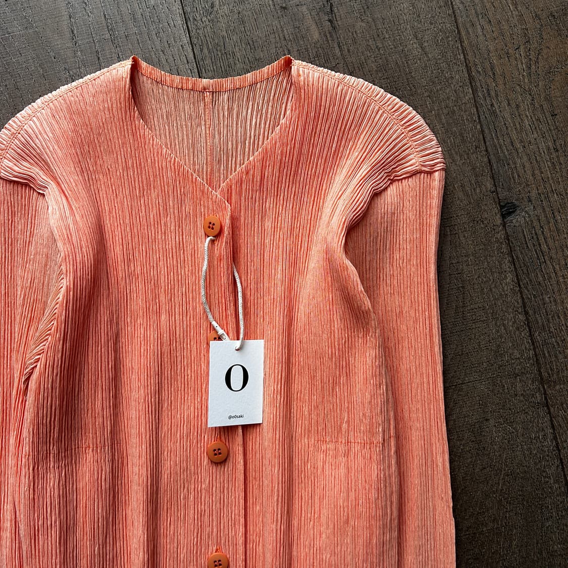 Apricot Pleats Blouse Cardigan 상품이미지3