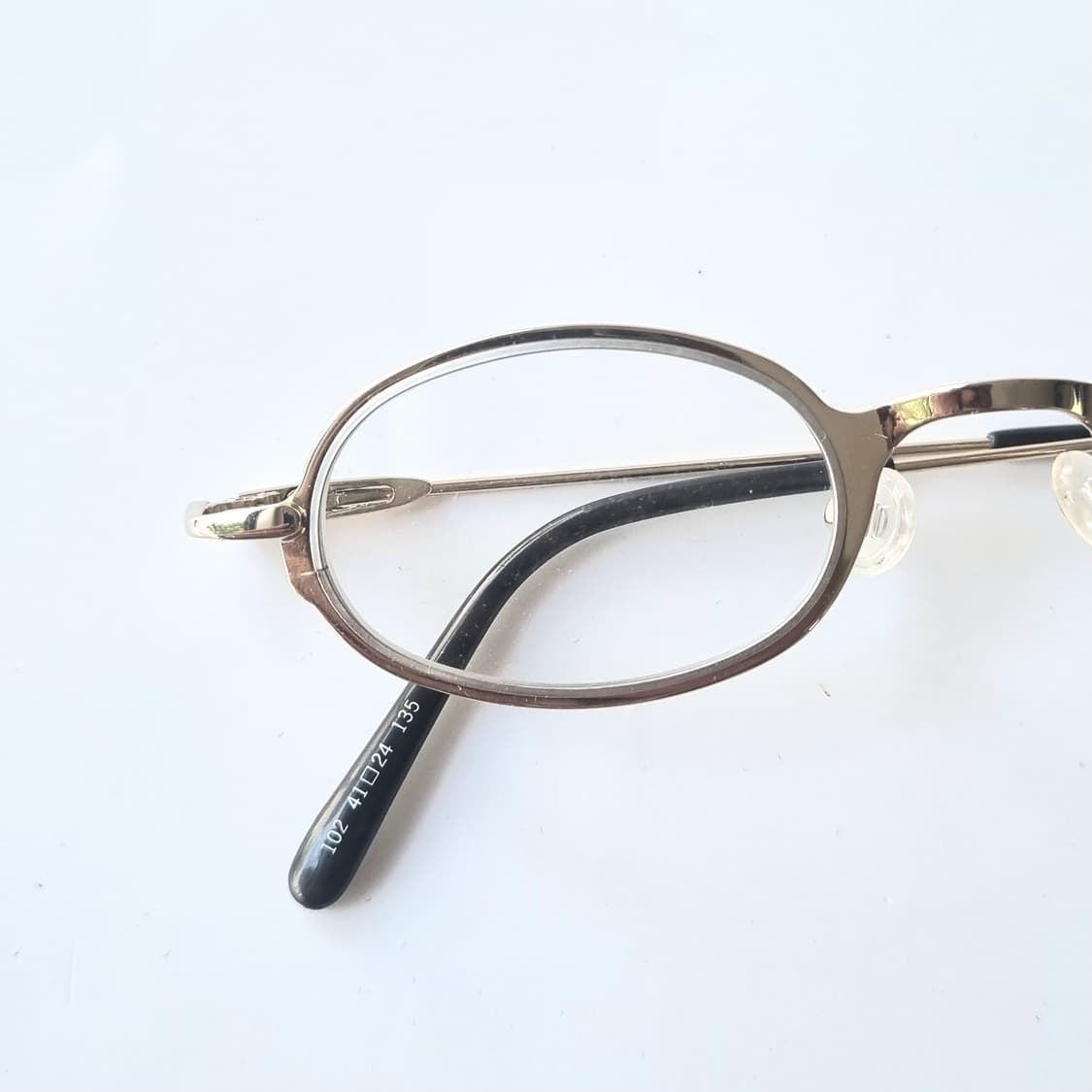데드스탁 BONIA 빈티지 무드 미니멀 오벌 메탈 안경테 상품이미지9