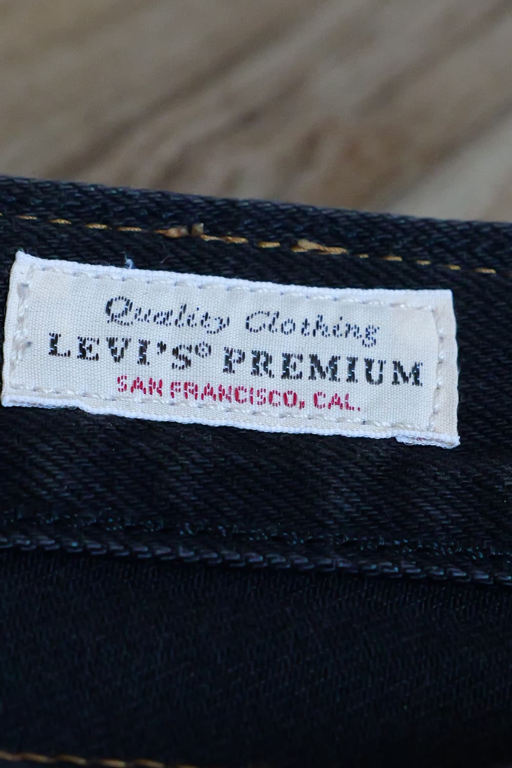 리바이스 501 프리미엄 흑청 데님 31x28 상품이미지7