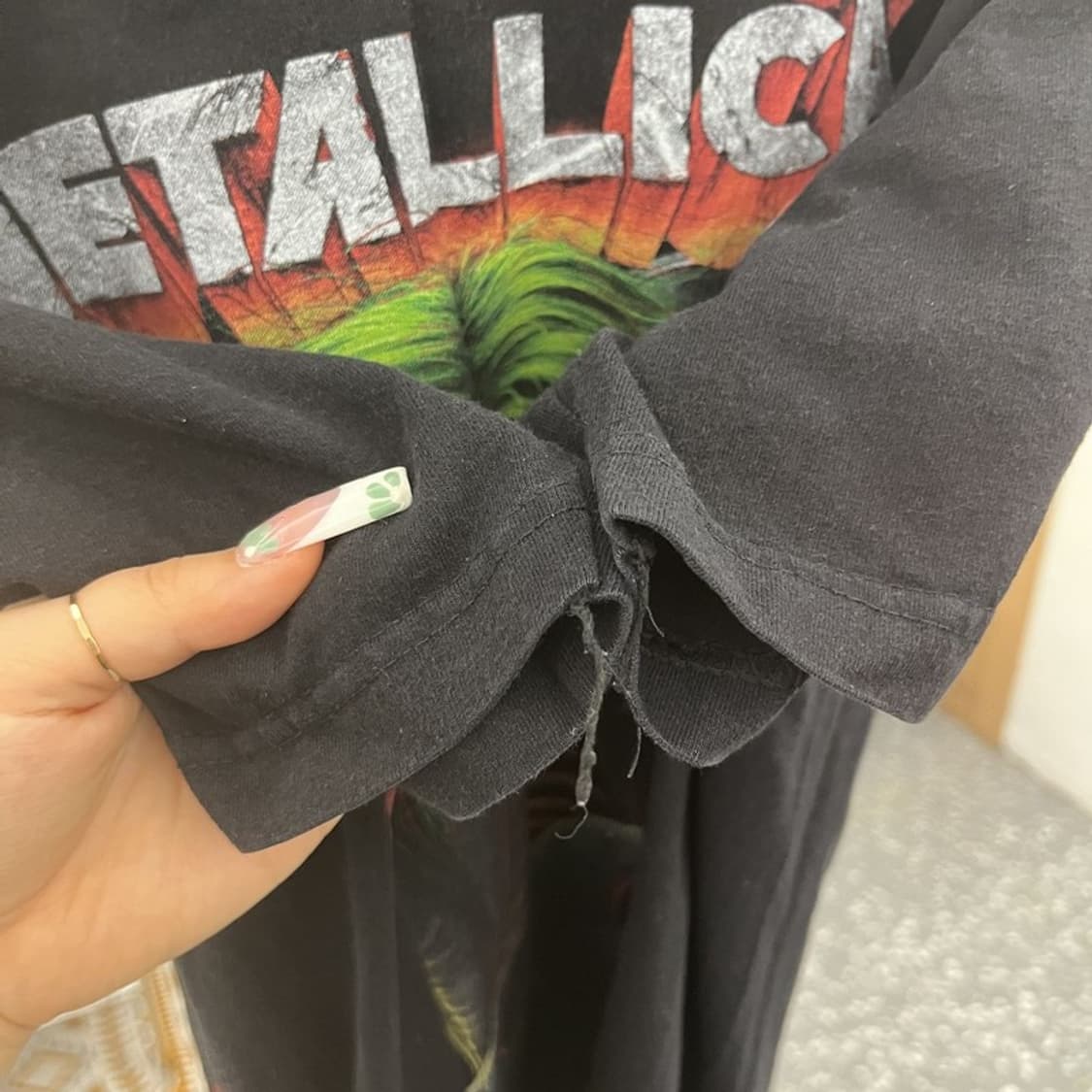 락볼루션 메탈리카 밴드 스트릿 펑크 반팔티 L C11109 상품이미지7