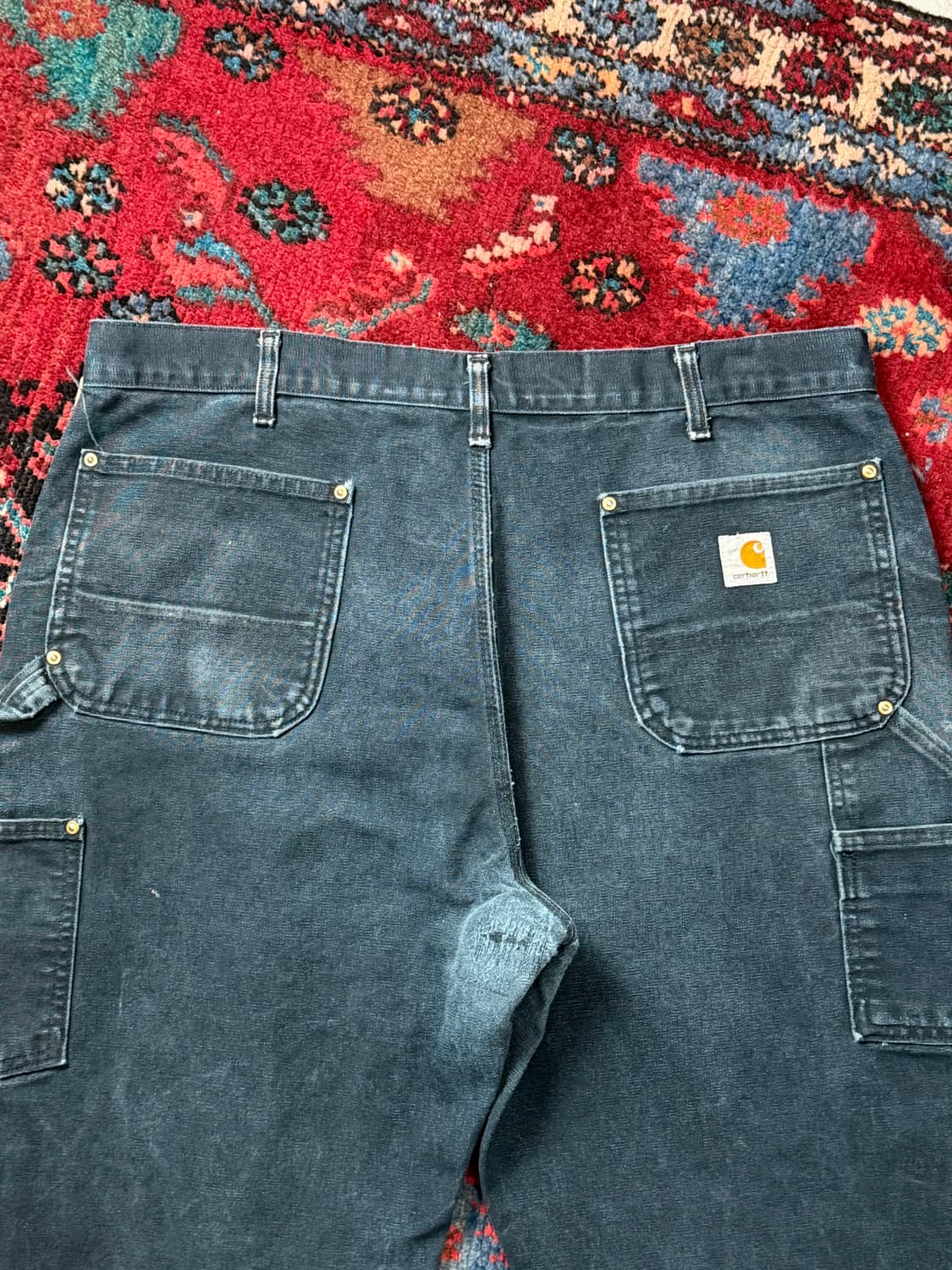OG USA Made 칼하트 B01 더블니 쇼츠 칼하트 썩블니 블랙 상품이미지6